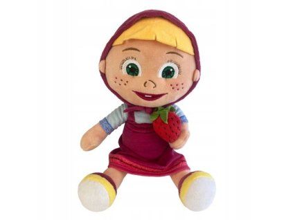 imgi 15 MIS MASKOTKA MASZA Z TRUSKAWKA PRZYTULANKA FIGURKA DLA DZI