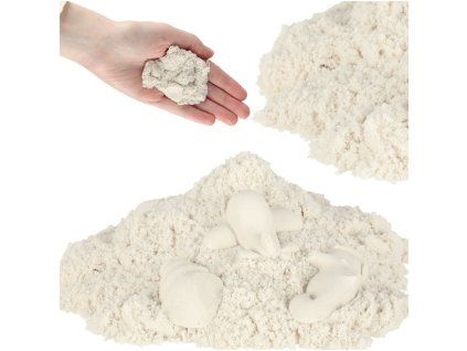 Piasek kinetyczny 1kg w woreczku bialy 168237