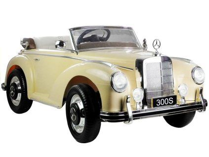 Elektrické autíčko Mercedes 300S Béžové