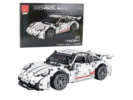 Stavebnice bílého auta GT Racing 1:14 1268 dílků