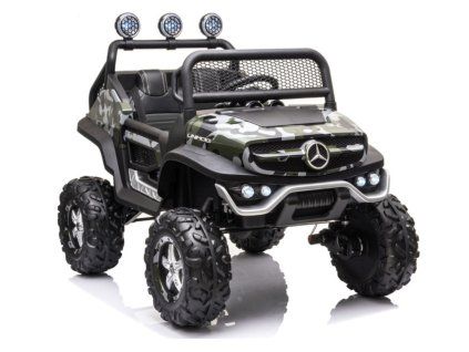 Elektrické vozítko Unimog S Maskáčové Lakované