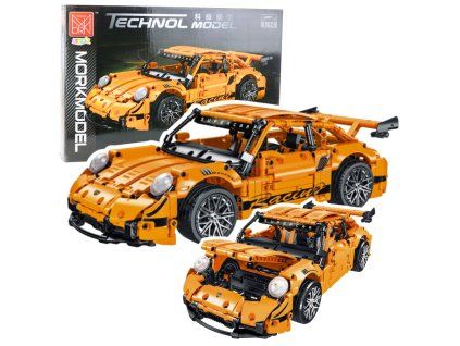 Stavebnice Auto GT Racing 1:14 1268 dílků Oranžová