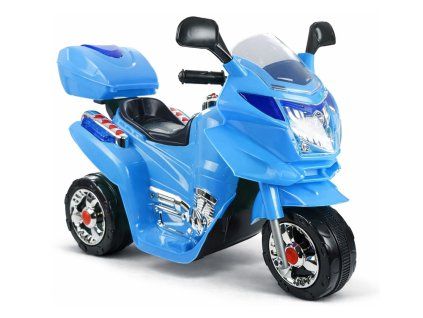 Dětská elektrická motorka HC8051 LED světla zvuky Modrá
