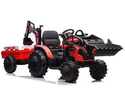Elektrický bagr SX2068 s návěsem červený