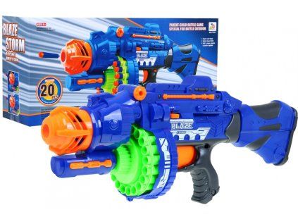Velká pěnová puška Blaze Storm pro děti 6+ + 40 dlouhých pěnových nábojů