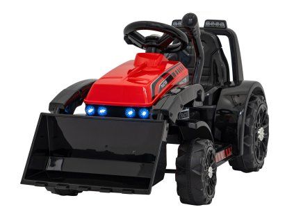 Elektrický traktor G320 Pohyblivá lžíce + LED světla + Červený