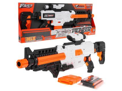Dětská pistole Fast Pioneer pro děti 8+ Zaměřovač + Zásobník + 36 měkkých nábojů