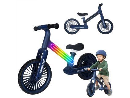 Rowerek biegowy Trike Fix Glow LED granatowy 181458