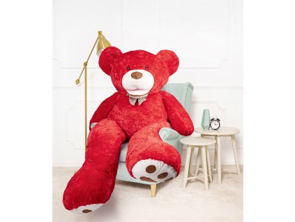 Plyšový medvěd Amigo 190 cm červený