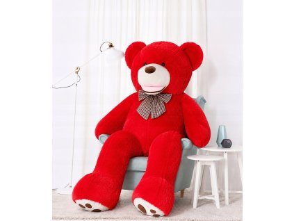 Plyšový medvěd Amigo 220 cm červený