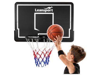 Basketbalový koš závěsný zahradní černý 90 cm