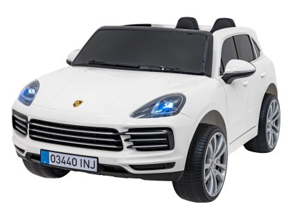 Elektrické autíčko Porsche Cayenne S SUV + Dálkové ovládání Bílé
