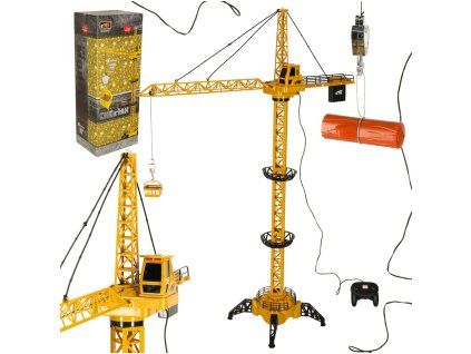 Dzwig Zuraw budowlany zdalnie sterowany RC z hakiem 4CH 128cm 170934