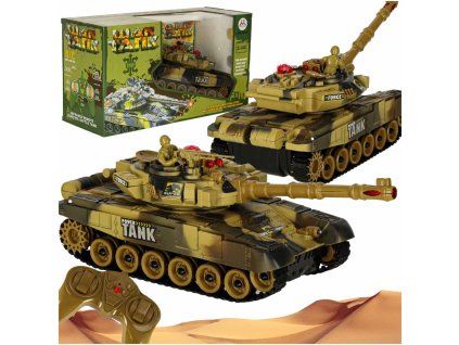 RC tank War Tank 9993 2.4 GHz pouštní