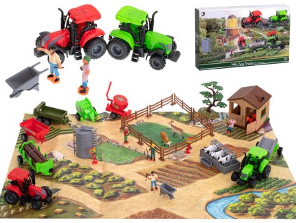 Naučná hračka Farma se zvířaty a stroji 49 dílů