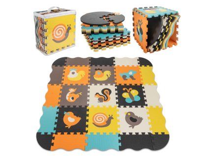 Puzzle piankowe mata kojec dla dzieci 25el kolorowe 114cm x 114cm x 1cm 105393%282%29