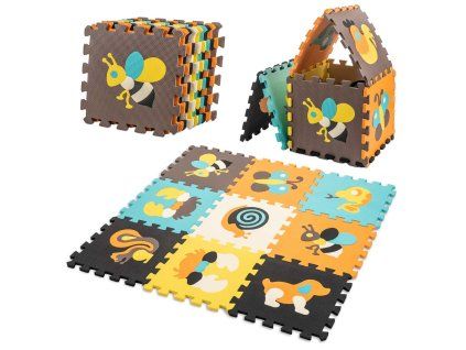 Puzzle piankowe mata dla dzieci 9 el kolorowe 85cm x 85cm x 1cm 105351%281%29