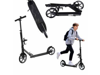 Hulajnoga miejska Trike Fix skladana kola 200mm czarno szara 186930