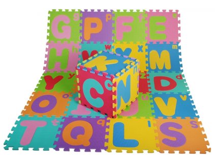 Pěnové puzzle Písmena Abeceda pro děti 3+ Hrací podložka