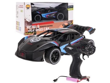 Kovové černé RC auto Speed 1:20