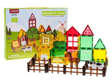 Magnetické kostky Farma 46 dílků
