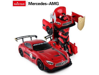 RC model Mercedes-AMG GT3 autíčko robot 2v1 1:14 červený RASTAR