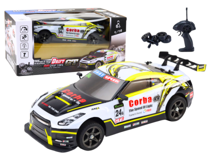 RC auto Sportovní 1:16 Drift Bílo-žluté