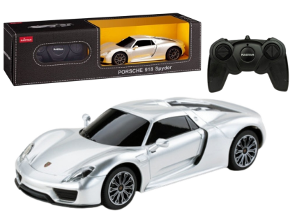 RC auto Porsche 918 Spyder 1:24 Stříbrné