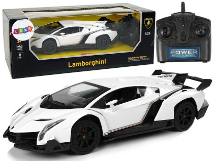 RC auto Lamborghini Veneno 1:24 2.4 GHz Bílé