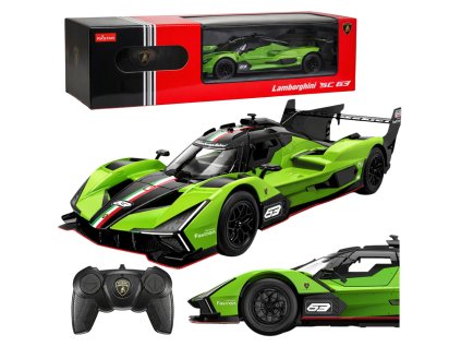 Zelené RC auto Lamborghini SC63 Rastar 1:24