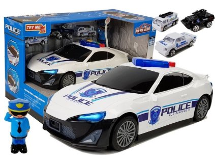 Policejní autíčko garáž 2v1 zvuk světla