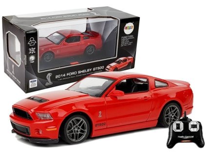 Červené RC auto Ford Shelby GT500 7.5 km/h 2.4 G