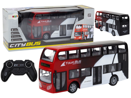 RC dvoupatrový autobus světla