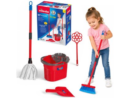 Úklidová sada Vileda Pulizie pro děti Mop kbelík koště