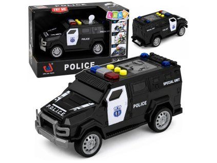 Policejní autíčko Světla Zvuky 1:32 Černé