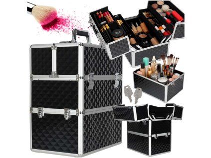 Kuferek na kosmetyki walizka organizer kosmetyczny XXL 3D 176535