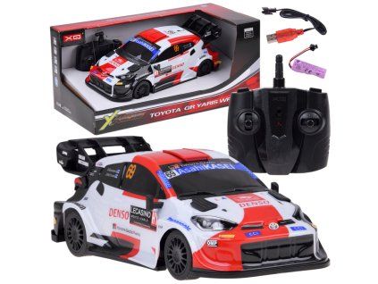 RC auto Toyota GR Yaris WRC rally 1:14 červeno bílé