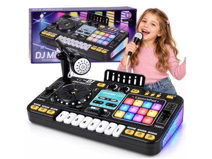 Dětský mixážní pult DJ kontroler + mikrofon