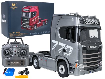 RC nákladní auto SCANIA 770S 1:18 šedé