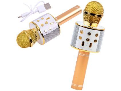 Mikrofon bezdrátový karaoke reproduktor Bluetooth