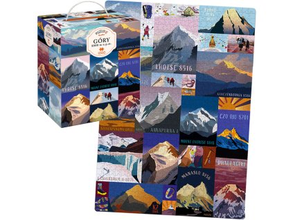Puzzle CzuCzu Puzzlove Hory 8000 m n. m. 1000 dílků