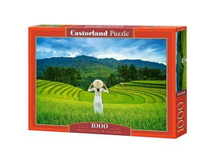 Puzzle Rýžová pole ve Vietnamu 1000 dílků