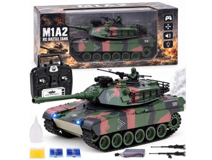 RC tank Abrams M1A1 kouř zvuk