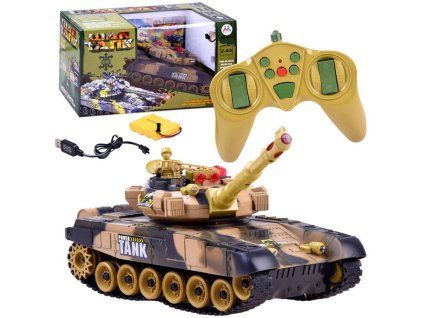 Bitevní tank na dálkové ovládání 2,4 GHz 6+ maskáčová