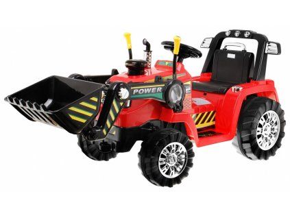 Ramiz dětský elektrický traktor s nakládací lžící 2,4GHz červený