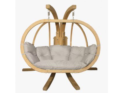 Závěsné křeslo Swing Pod Cream XL se stojanem CZILLO