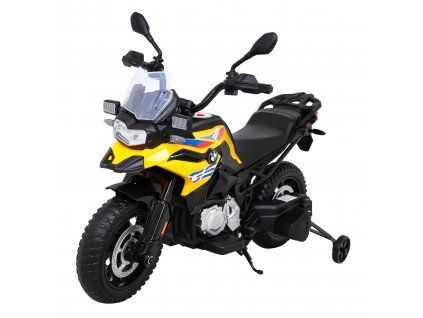 Dětská elektrická motorka BMW F850 GS žlutá