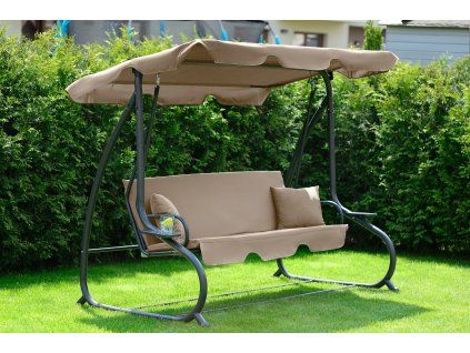 23320 1 tomido zahradni houpacka comfort lux bezova