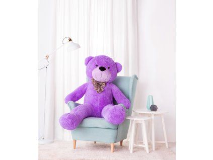Velký plyšový medvěd Classico 160 cm fialový