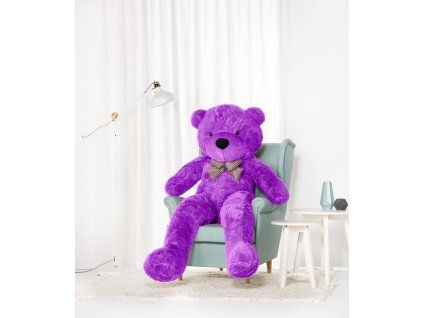 Velký plyšový medvěd Classico 190 cm fialový